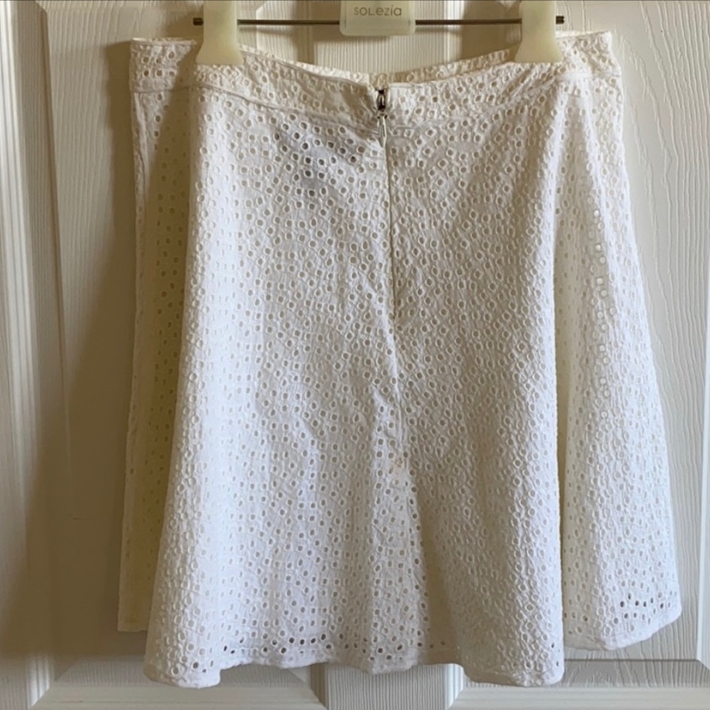 BCBGMAXAZRIA eyelet skirt